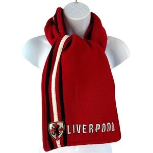 Vintage Scarf Red Liverpool English England Soccer Football Crest Patch
